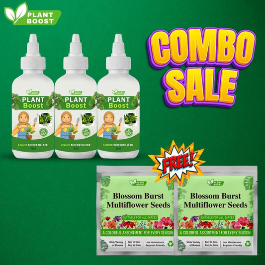 Plant Boost Combo (3 Plant Boost Packs FREE with 2 Flower Seed Packs)